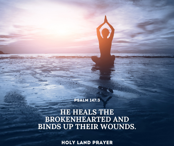 He heals the brokenhearted and binds up their wounds. Psalm 1473