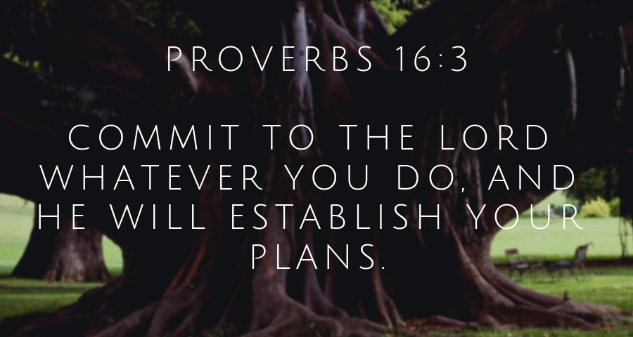 Comprométete con el Señor en todo lo que hagas y él establecerá tus planes