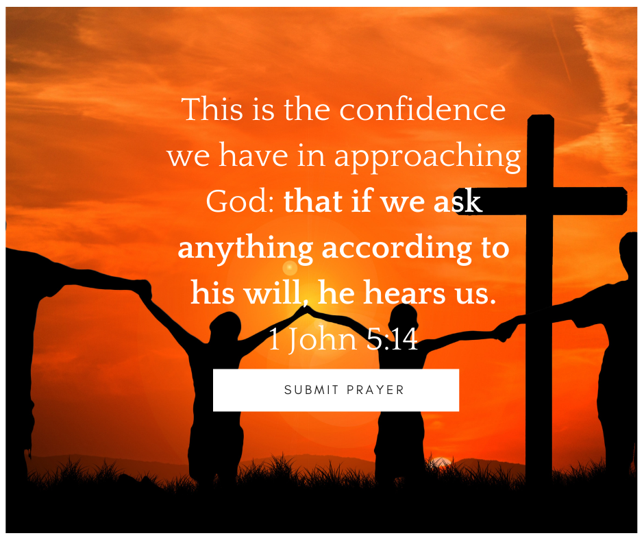 This is the confidence we have in approaching God, that if we ask anything according to his will, he hears us. 1 John 5-14